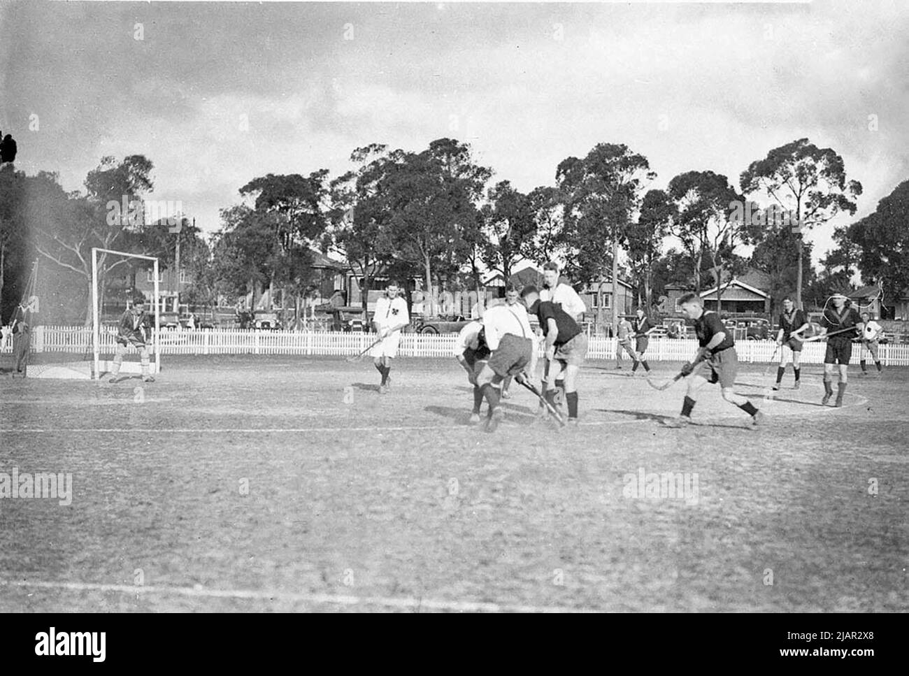 Field hockey game Black and White Stock Photos & Images Alamy