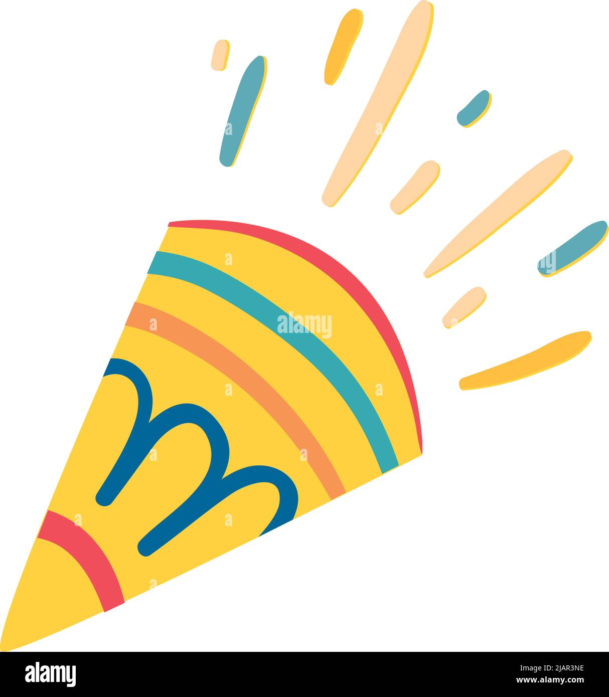 flat colored confetti design Stock Vector Image & Art Alamy