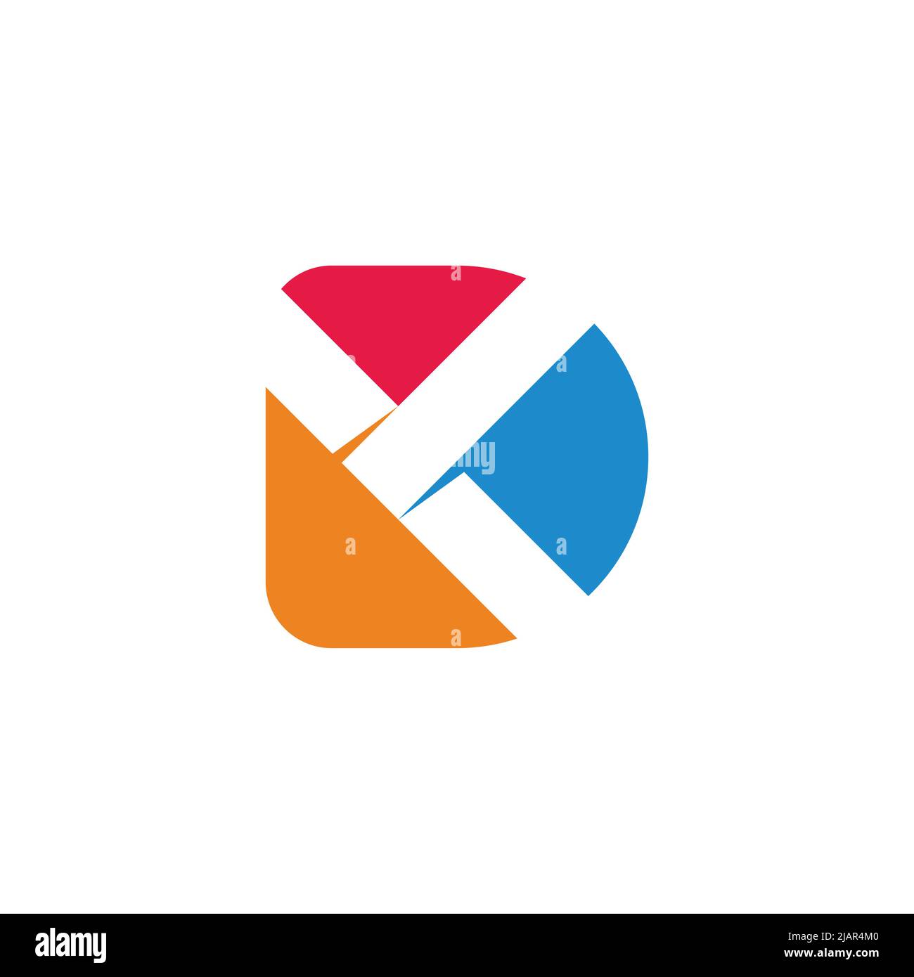 letter dy simple colorful logo vector Stock Vector