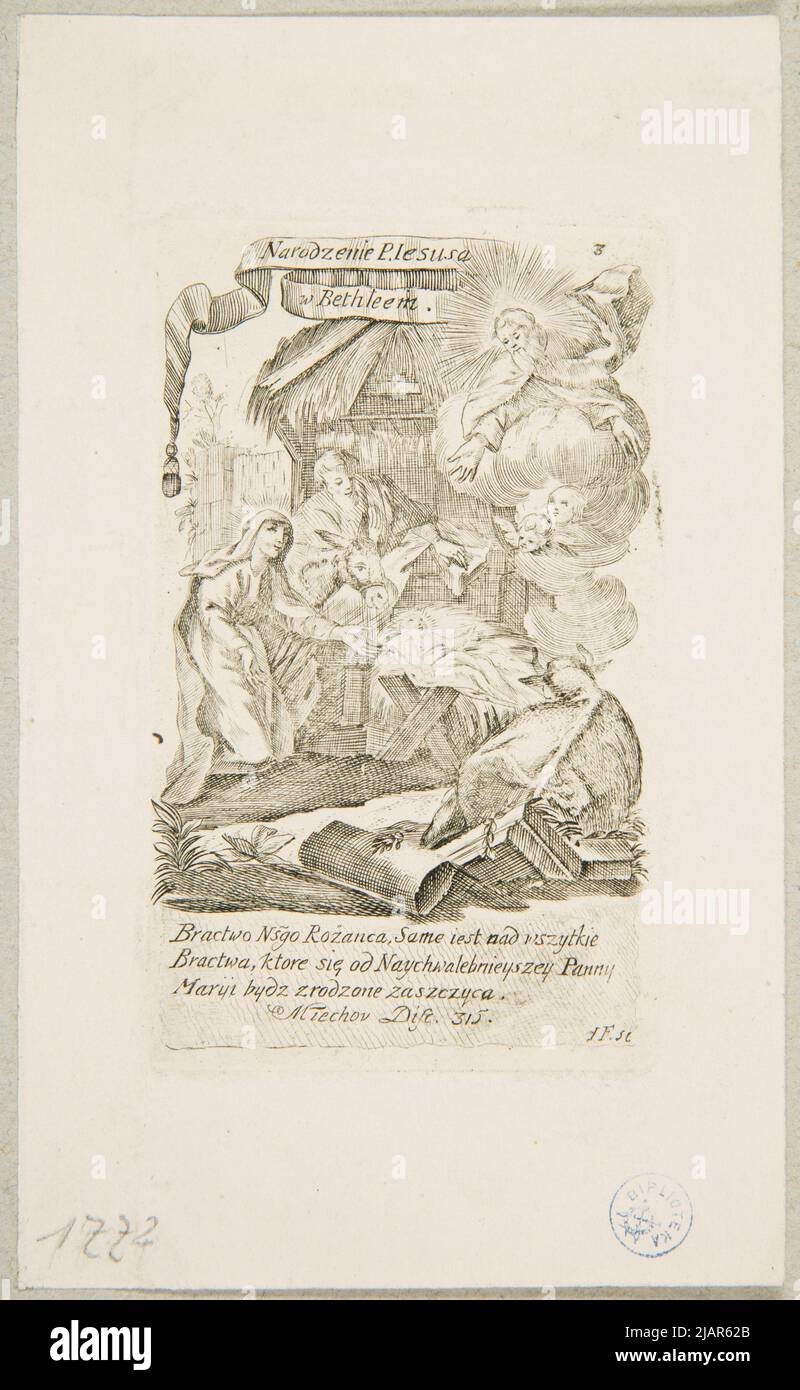 The birth of P. Jesus in Bethleem Filipowicz, Jan Józef (CA 1710 Ca 1767/1770) Stock Photo