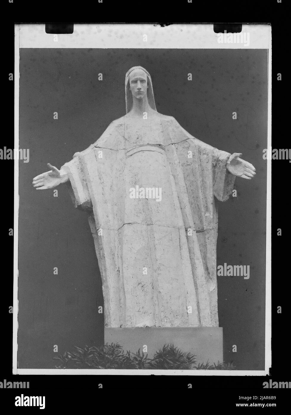 Christian devotional sculpture Black and White Stock Photos & Images ...