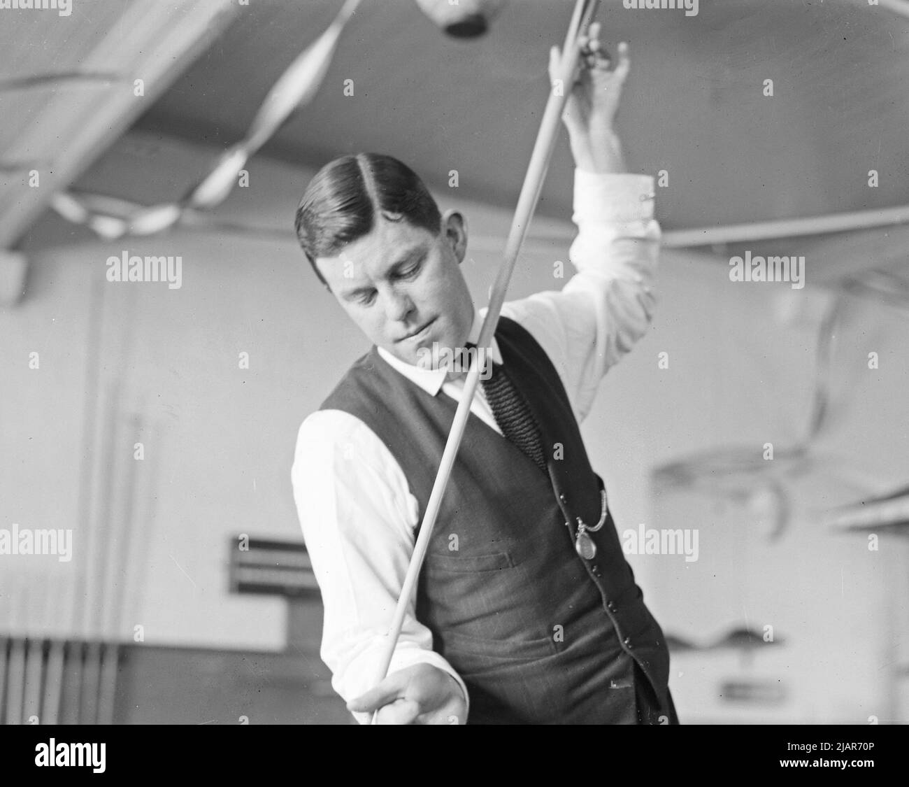 Professional billiards champion Walter Lindrum ca. 1920 Stock Photo Alamy