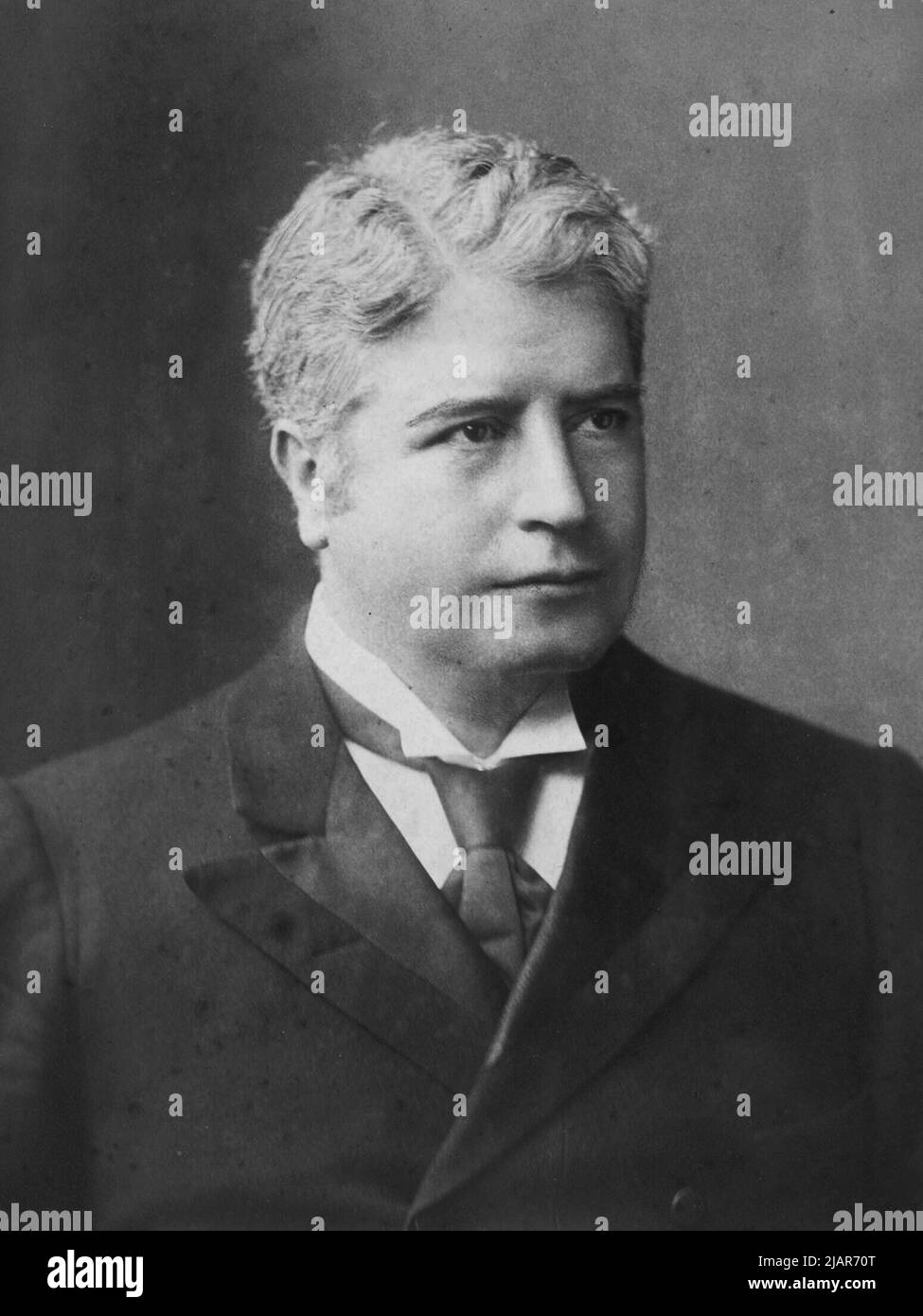 Australian politician Edmund Barton ca.  1898 Stock Photo