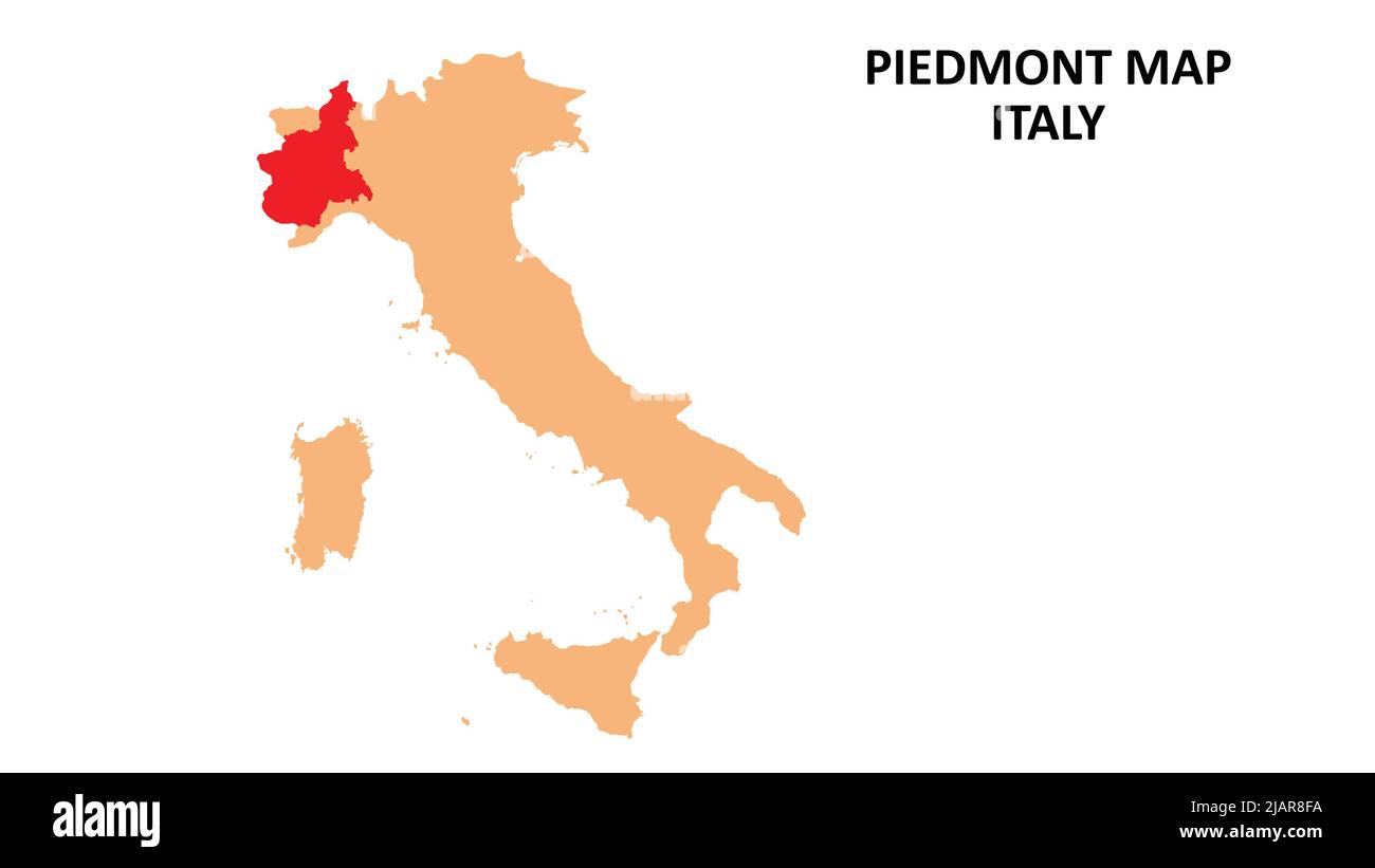 Piedmont region map hi-res stock photography and images - Alamy