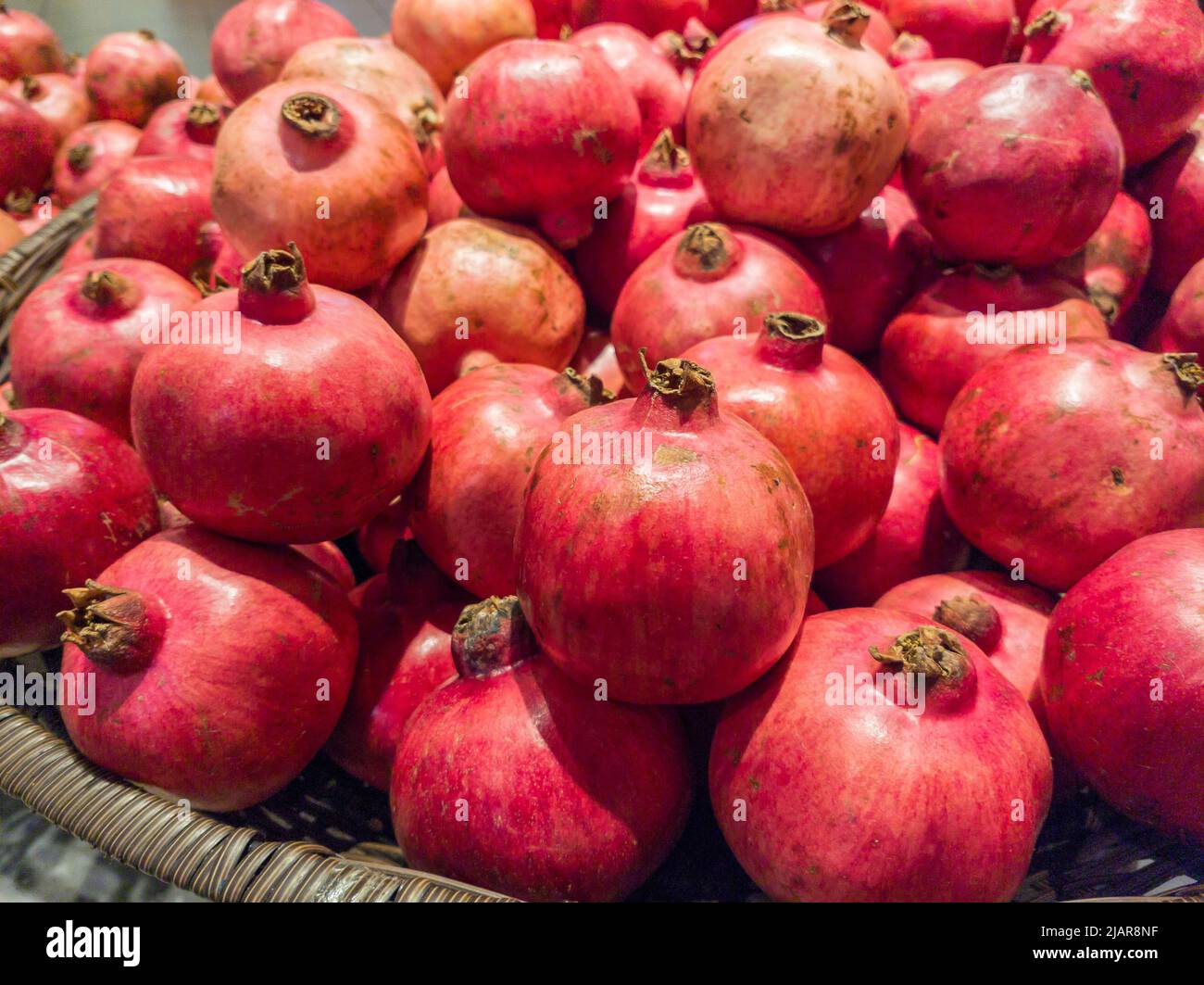 Ripe pomegranates in close up hi-res stock photography and images - Alamy