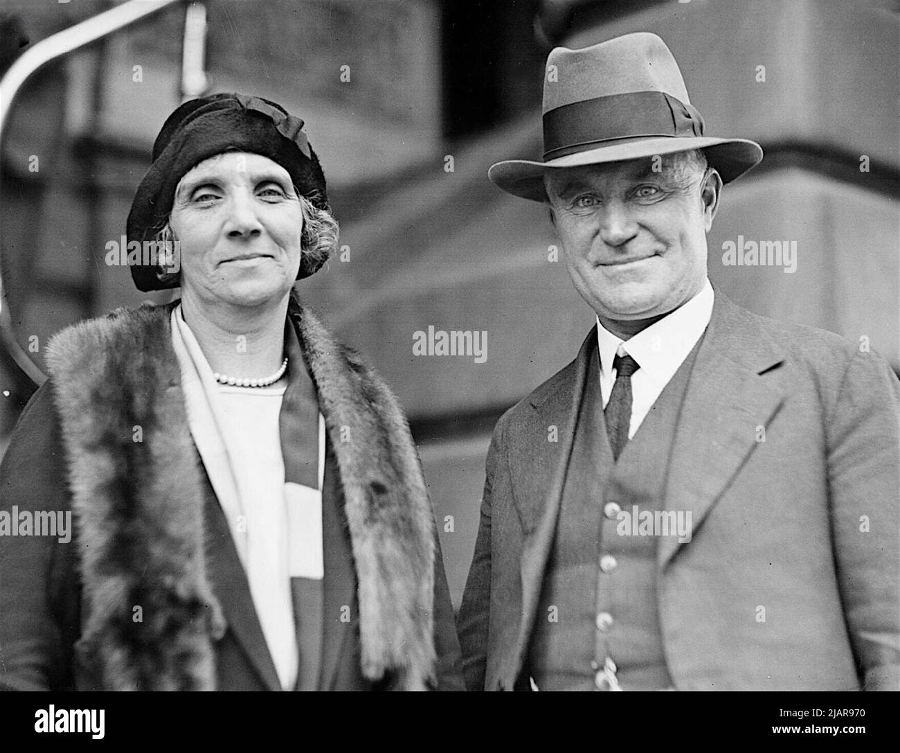 Ethel and Earle Page ca.  1930s Stock Photo