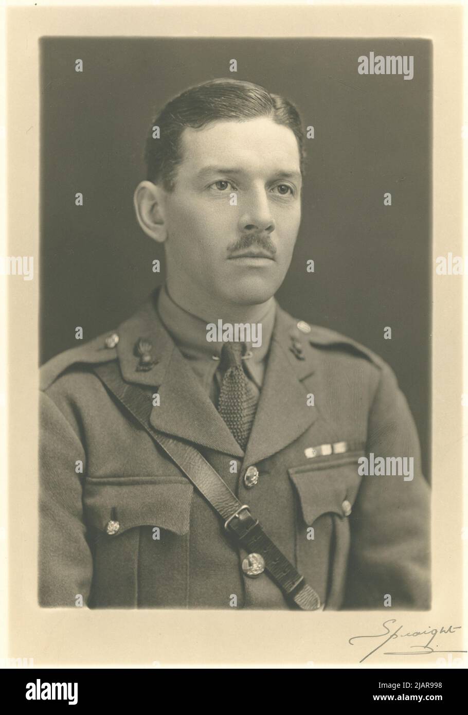 Australian politician Jack Duncan-Hughes in military uniform ca. 1919 Stock Photo