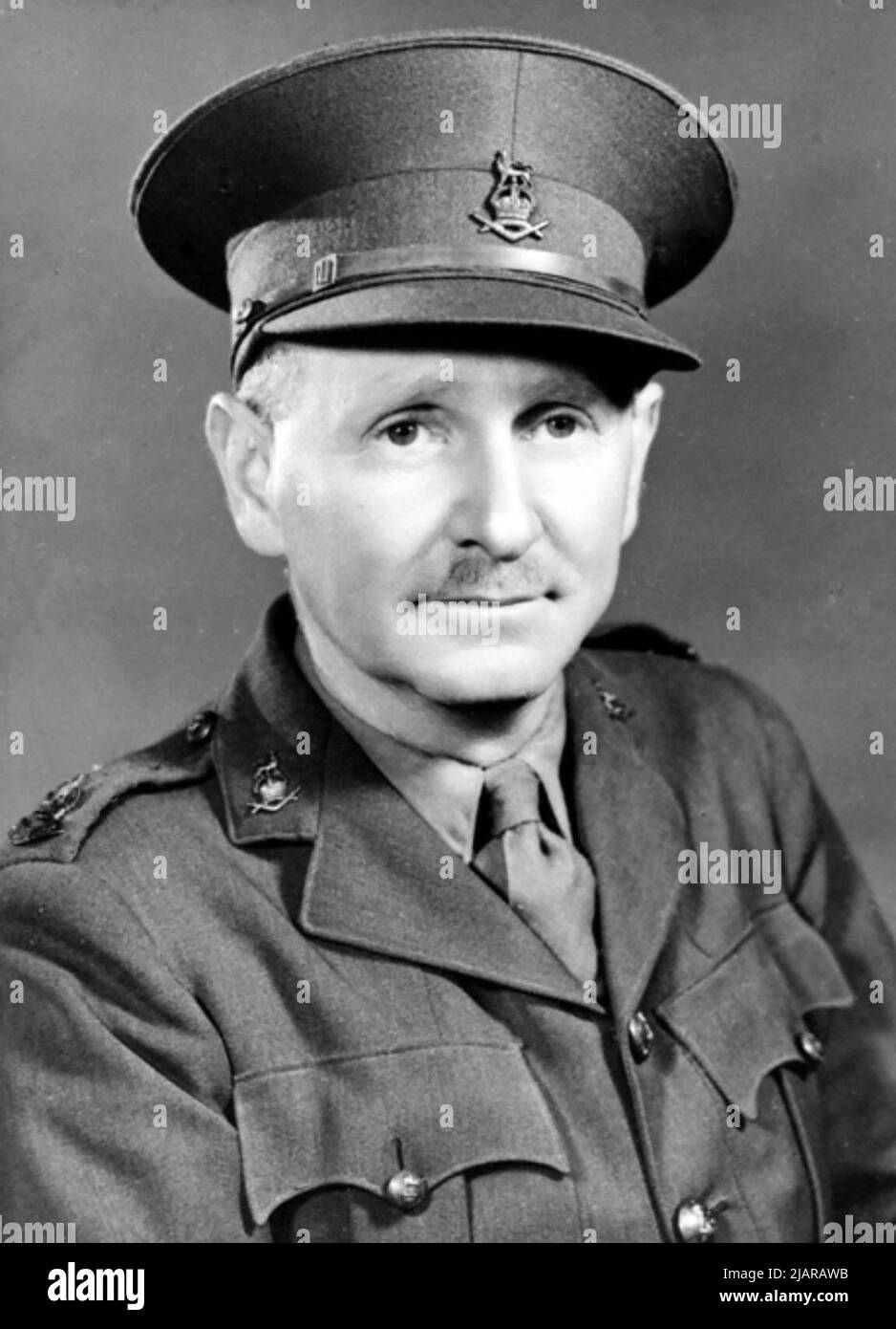 Major General Arthur Gillespie Wilson CBE DSO was an Australian Army officer who served in WWII ca.  1938-1942 Stock Photo