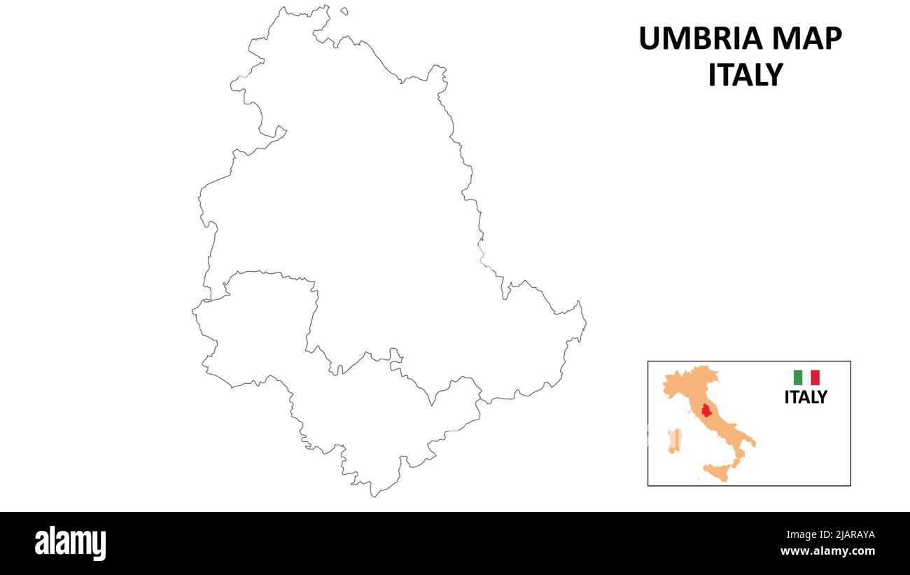 Umbria Map State And District Map Of Umbria Political Map Of Umbria Umbria Map State And District Map Of Umbria Political Map Of Umbria With Outline And Black And White Design 2JARAYA 