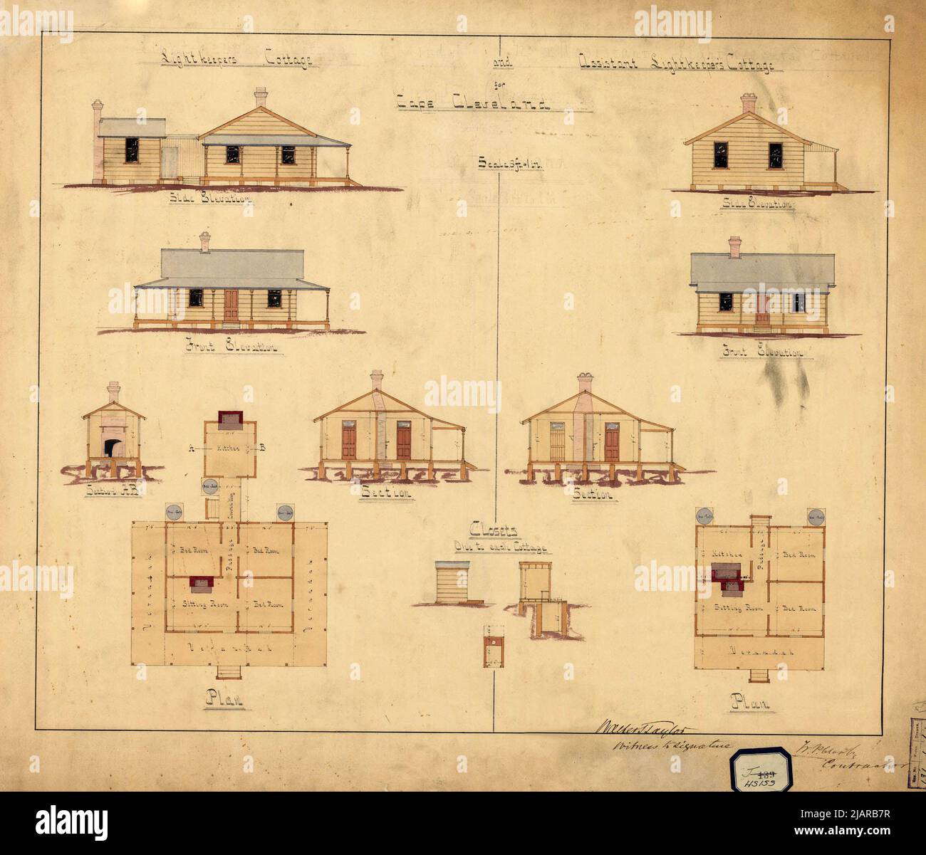 Cape Cleveland Cottages, 1878 Stock Photo Alamy