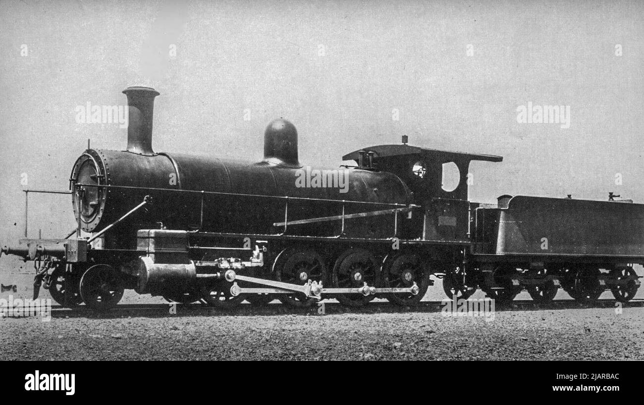 NSWGR J.522 Class Locomotive 2-8-0 Goods Type ca. possibly early 1900s Stock Photo