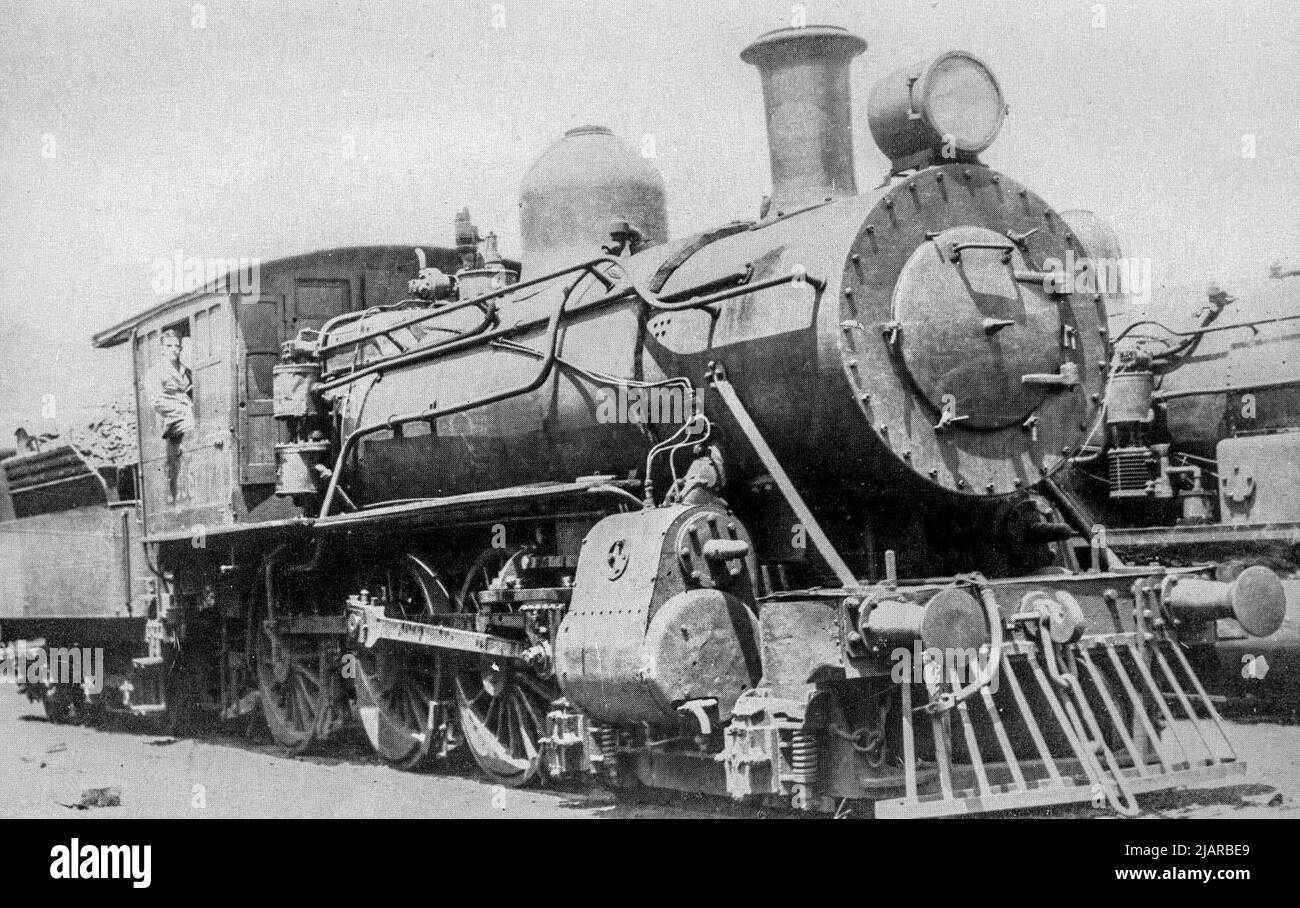 NSWGR O.446 Class Locomotive 4-6-0 ca.  Possibly early 1900s Stock Photo