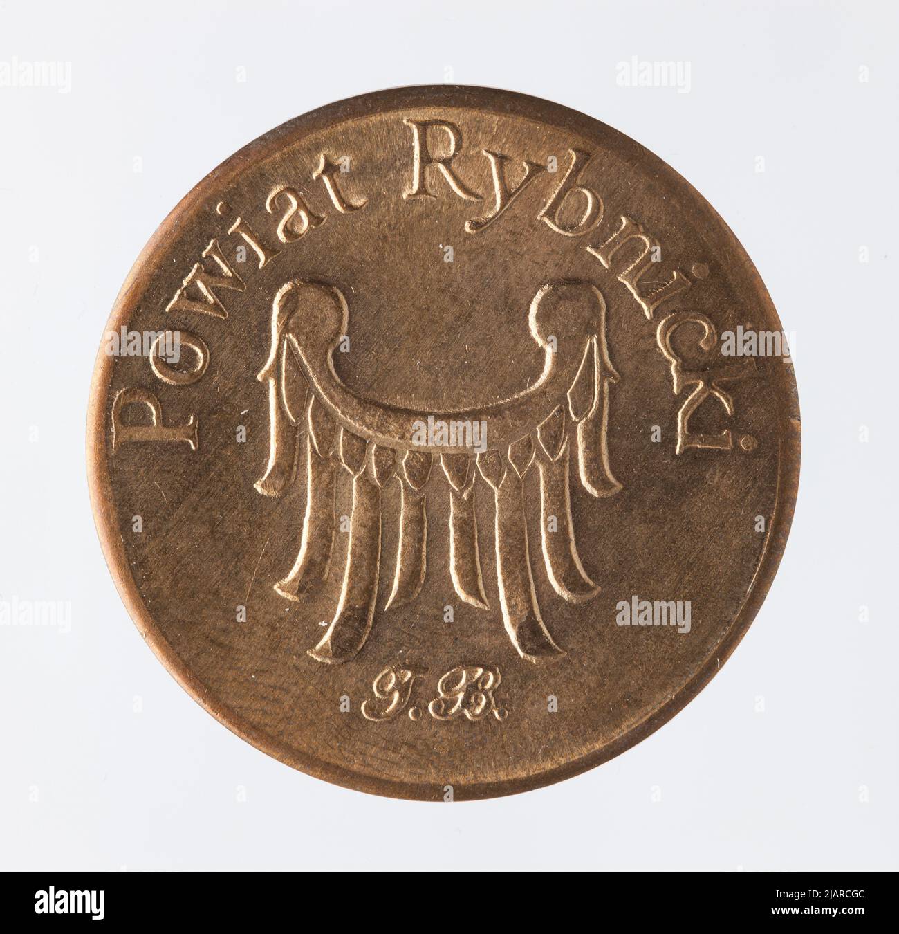 Replacement coin, 5 Rybnik ducats; 2007 Stock Photo