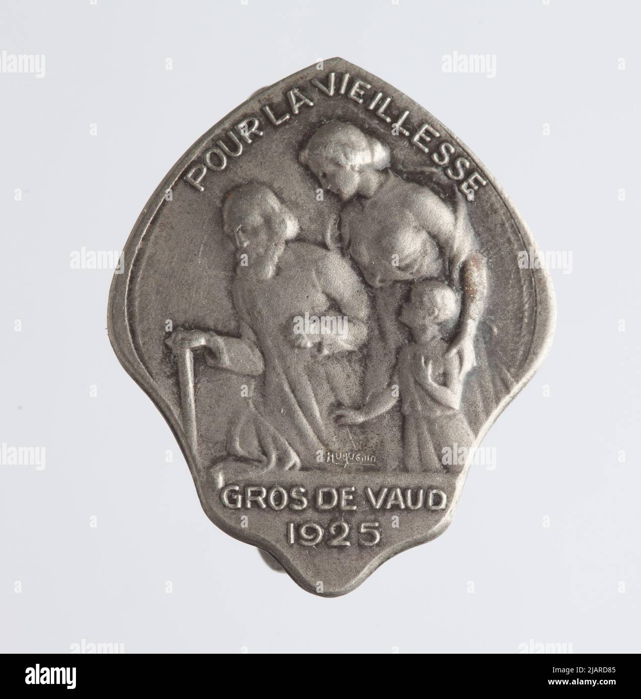 Odznaka Kwestarska: For old age, big from Vaud 1925 Huguenin Frères & Co Stock Photo