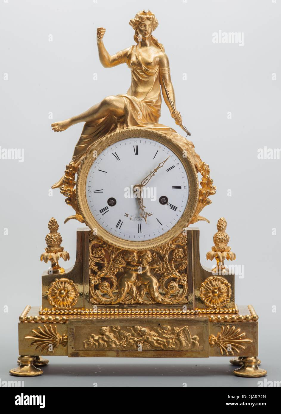 Fireplace clock Firma: Falloise Stock Photo