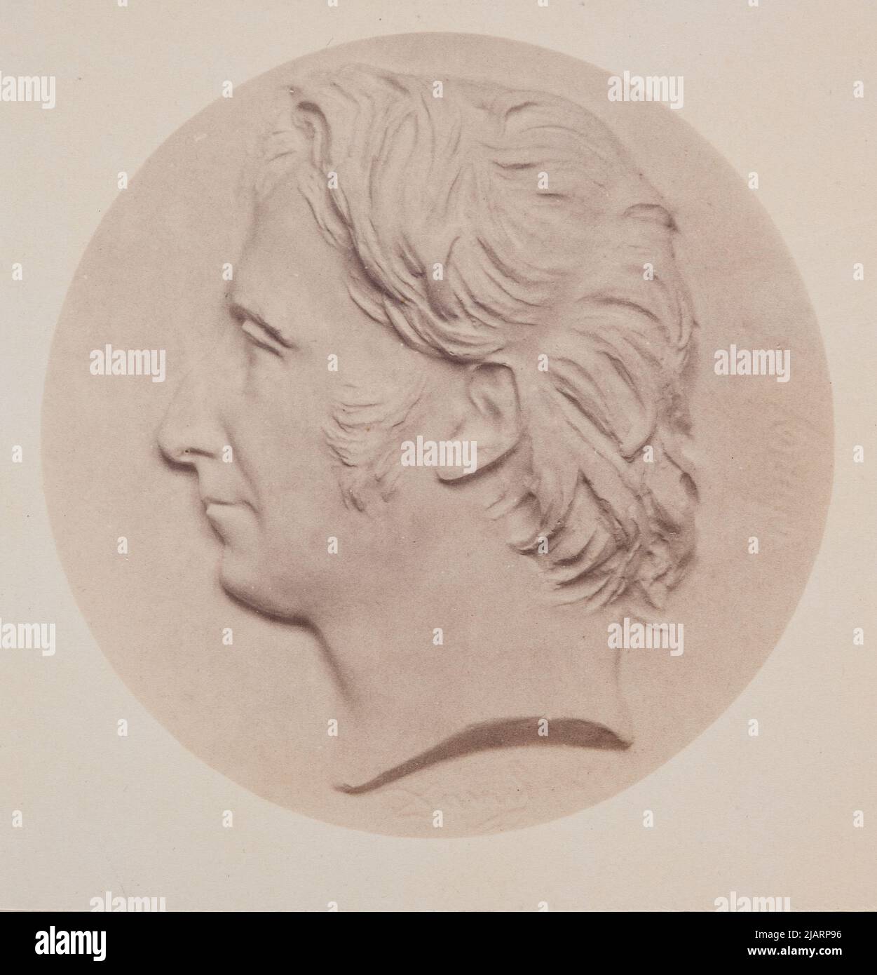 Arago Francois (*1786 +1853)  Astronom  Medallion  Creator Pierre Jean David d'Angers Stock Photo