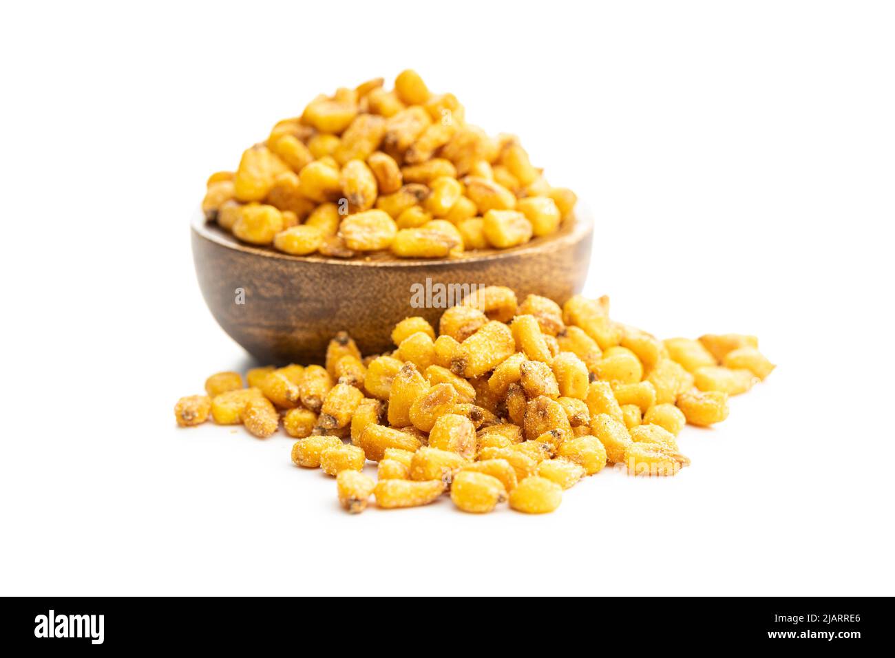 Roasted salted corn snack isolated on a white background Stock Photo Alamy