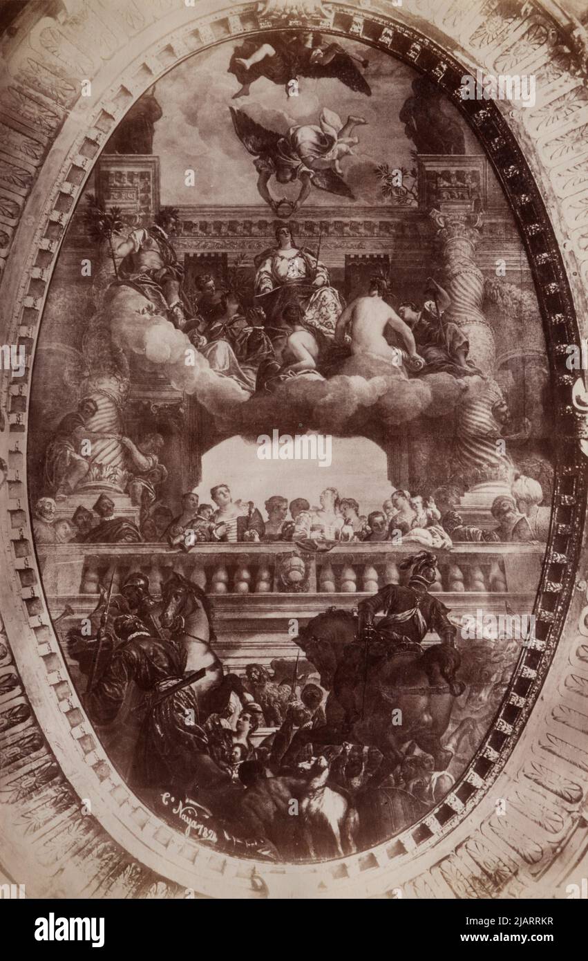 Venice Palace of Dożów Plafon painting Apotheosis of Venice Paolo