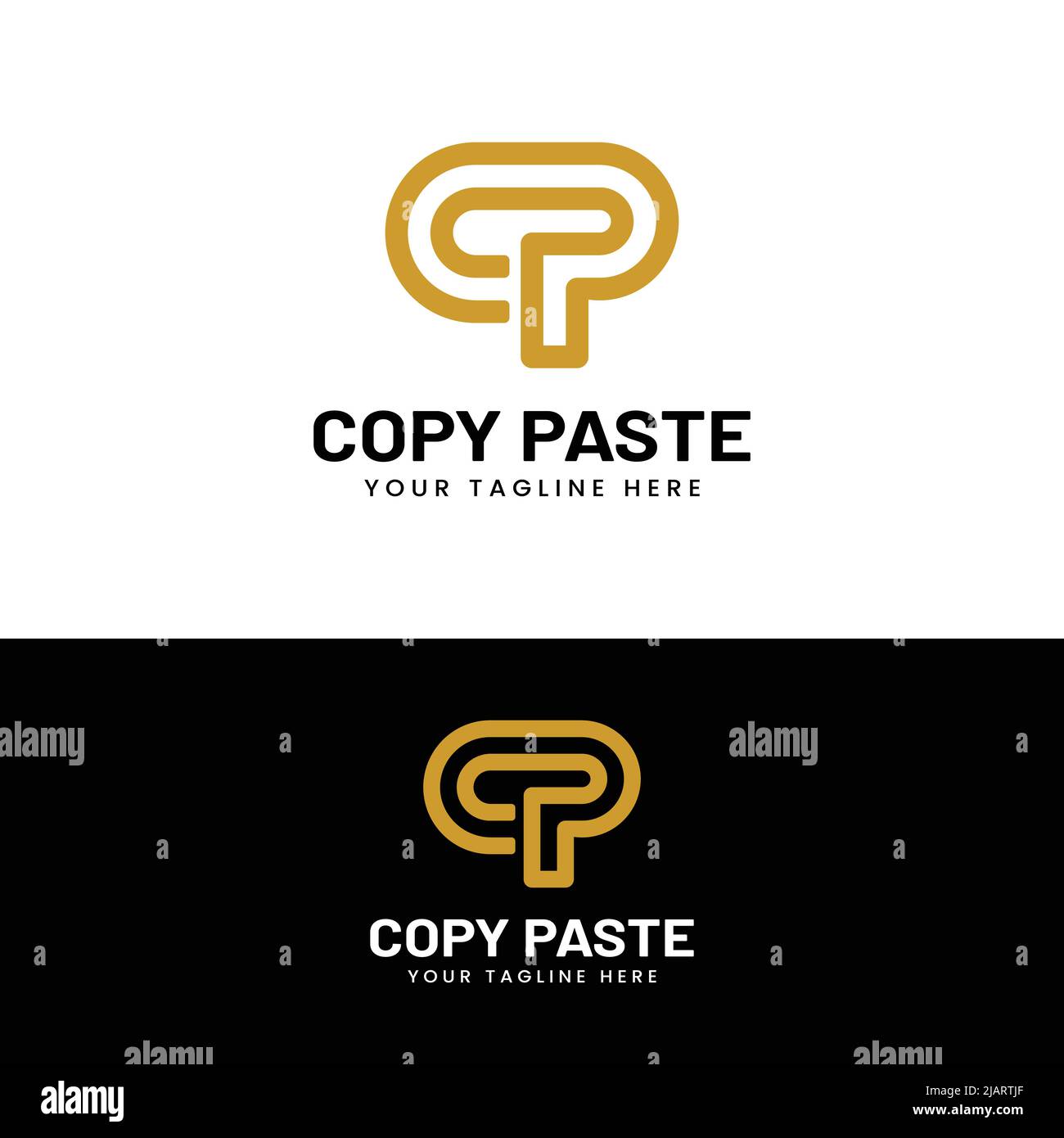 C P CP PC Letter Monogram Initial  Logo Design Template. Suitable for General Sports Fitness Construction Finance Company Business Corporate Shop Stock Vector