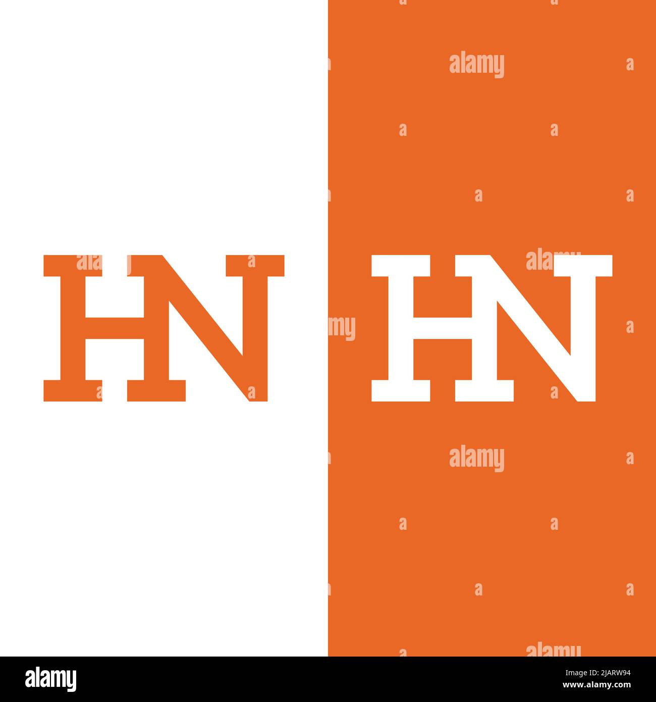 H N HN NH Letter Monogram Initial Logo Design Template. Suitable for General Sports Fitness Construction Finance Company Business Corporate Shop Appar Stock Vector