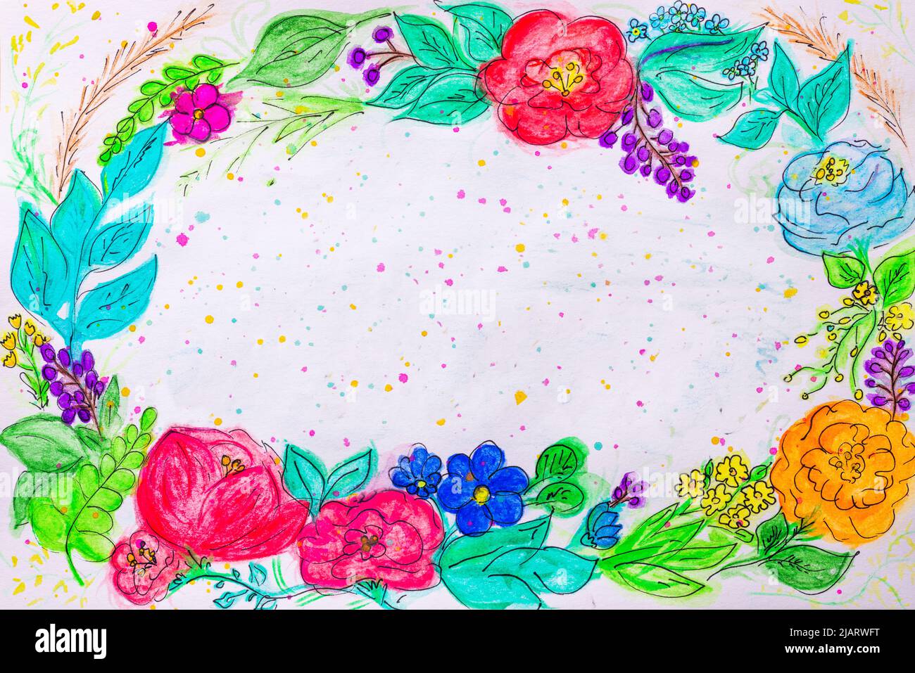 watercolor-flowers-painting-hi-res-stock-photography-and-images-alamy