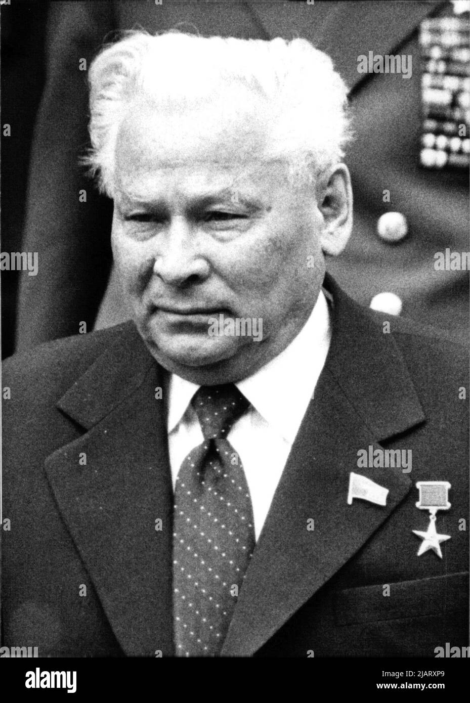 Das Foto zeigt den neuen Parteichef der UdSSR, Konstantin Tschernenko (Konstantin Chernenko). Stock Photo