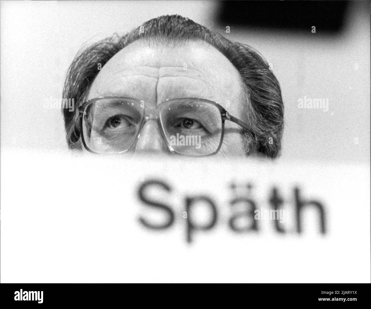 Lothar Späth (16. November 1937 – 18. März 2016) war ein deutscher Politiker (CDU) und Manager. Von 1978 bis 1991 war er Ministerpräsident von Baden-Württemberg. Stock Photo