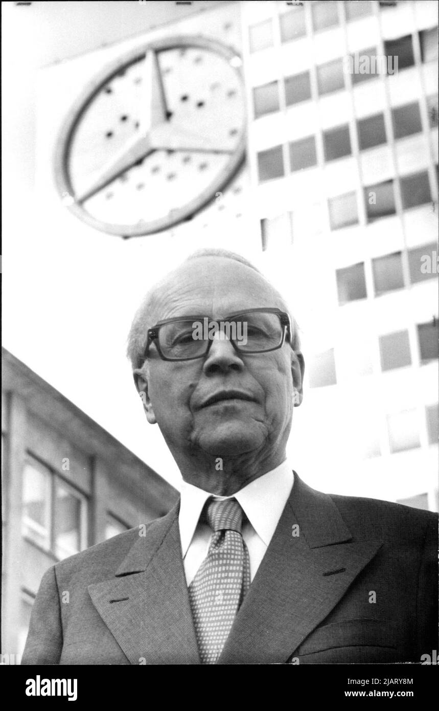 Dr. Joachim Zahn, Vorstand Daimler-Benz. Stock Photo