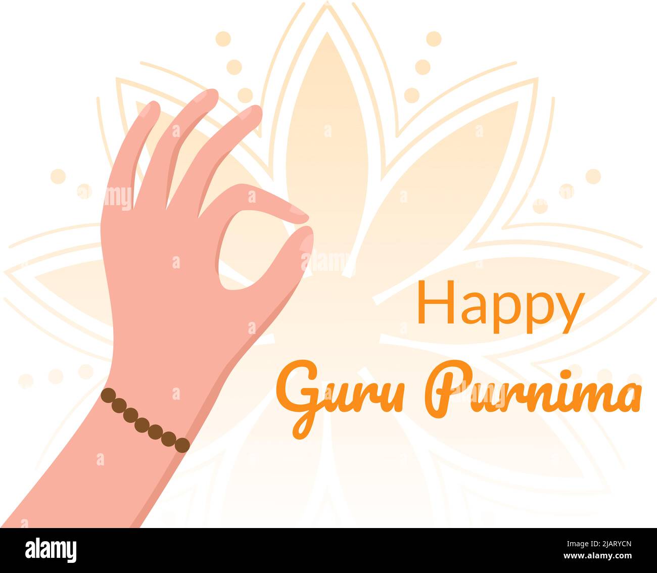 Happy Guru Purnima of Indian Festival to Spiritual and Academic Teachers in  Flat Cartoon Flower Background Illustration Stock Vector Image & Art - Alamy
