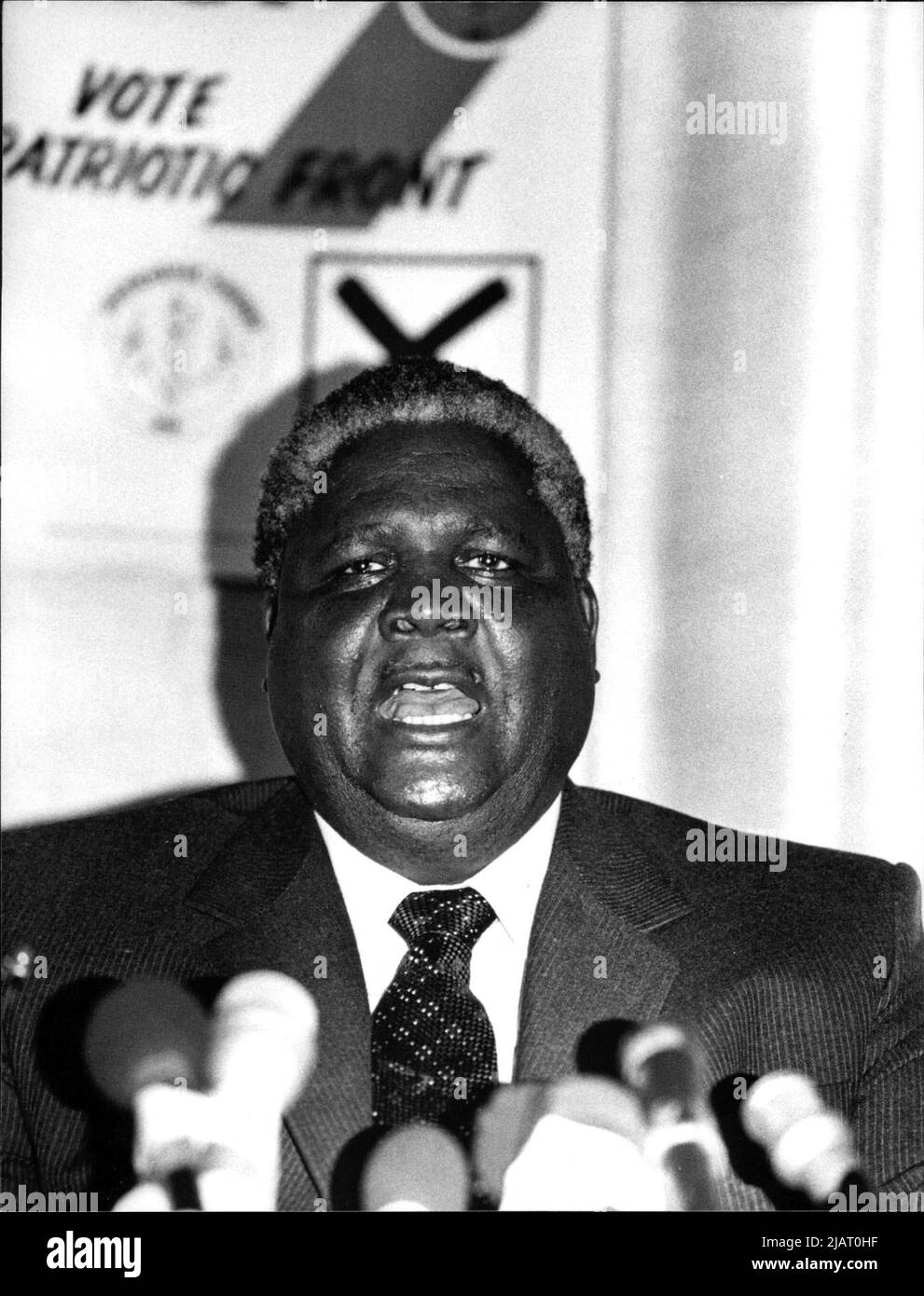 Fotografie des simbabwischen Politikers und Oppositionsführers Joshua Nkomo. Stock Photo