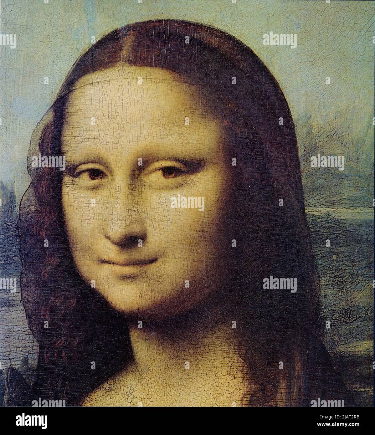 Leonardo Da Vinci La Joconde Mona Lisa Detail Stock Photo Alamy