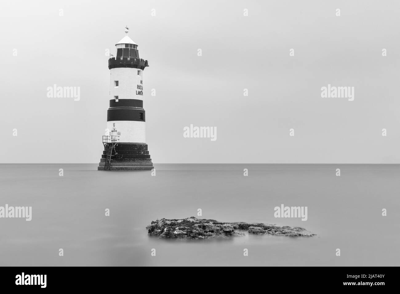 Penmon Lighthouse, Anglesey, Wales Stock Photo