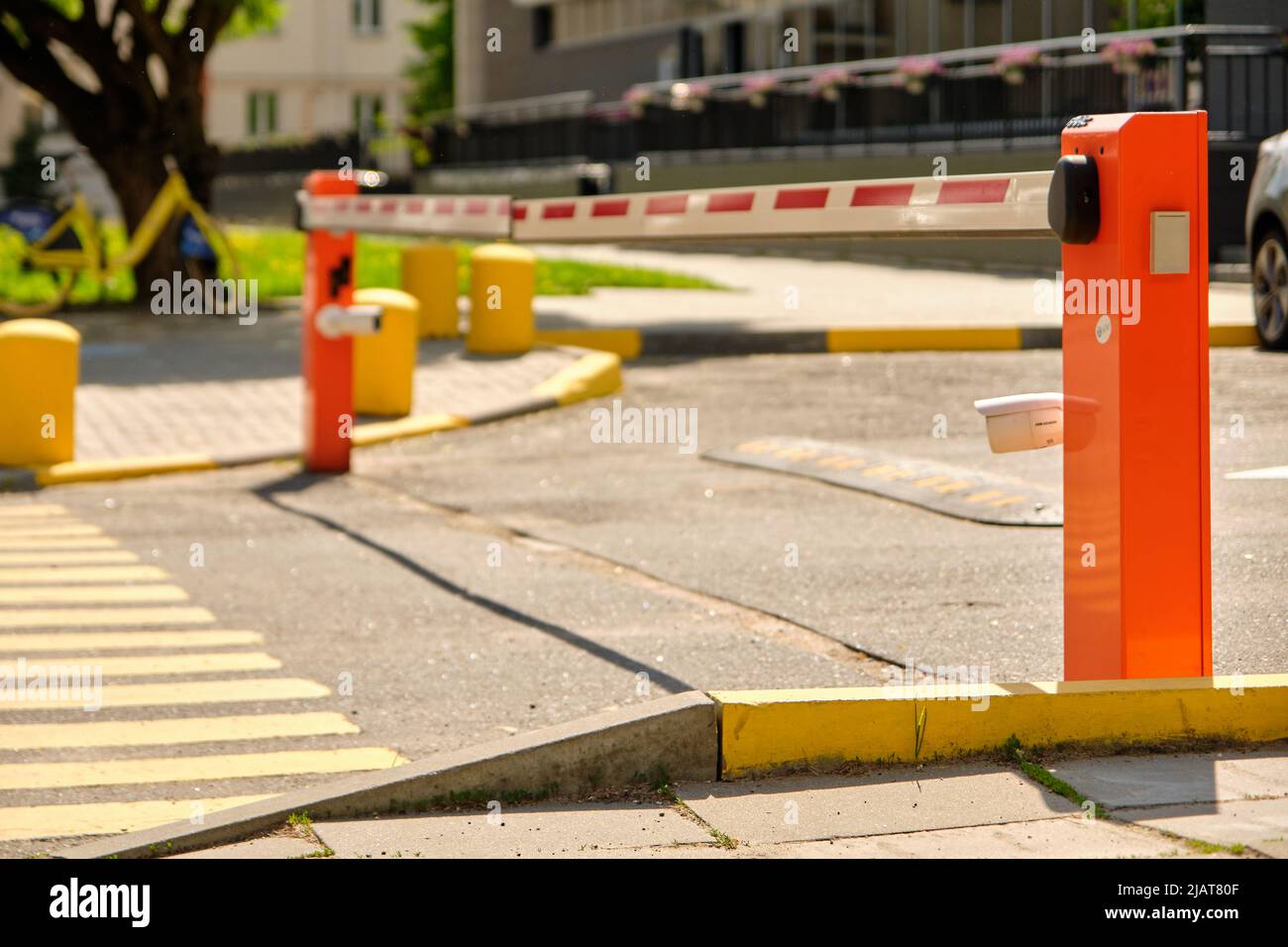 Automatic Barrier Gate with Surveillance Camera , Security system for