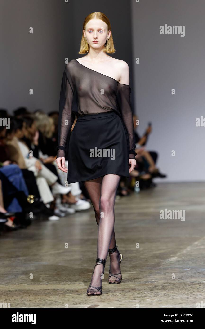 A model walks the runway during the BEARE PARK show during the Afterpay Australian Fashion Week 2022 at Carriageworks on May 9, 2022 in Sydney, Austra Stock Photo