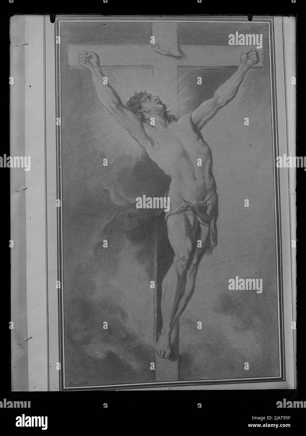 Symbol of christs crucifixion Black and White Stock Photos & Images - Alamy
