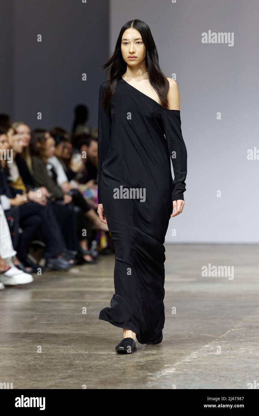 A model walks the runway during the BEARE PARK show during the Afterpay Australian Fashion Week 2022 at Carriageworks on May 9, 2022 in Sydney, Austra Stock Photo