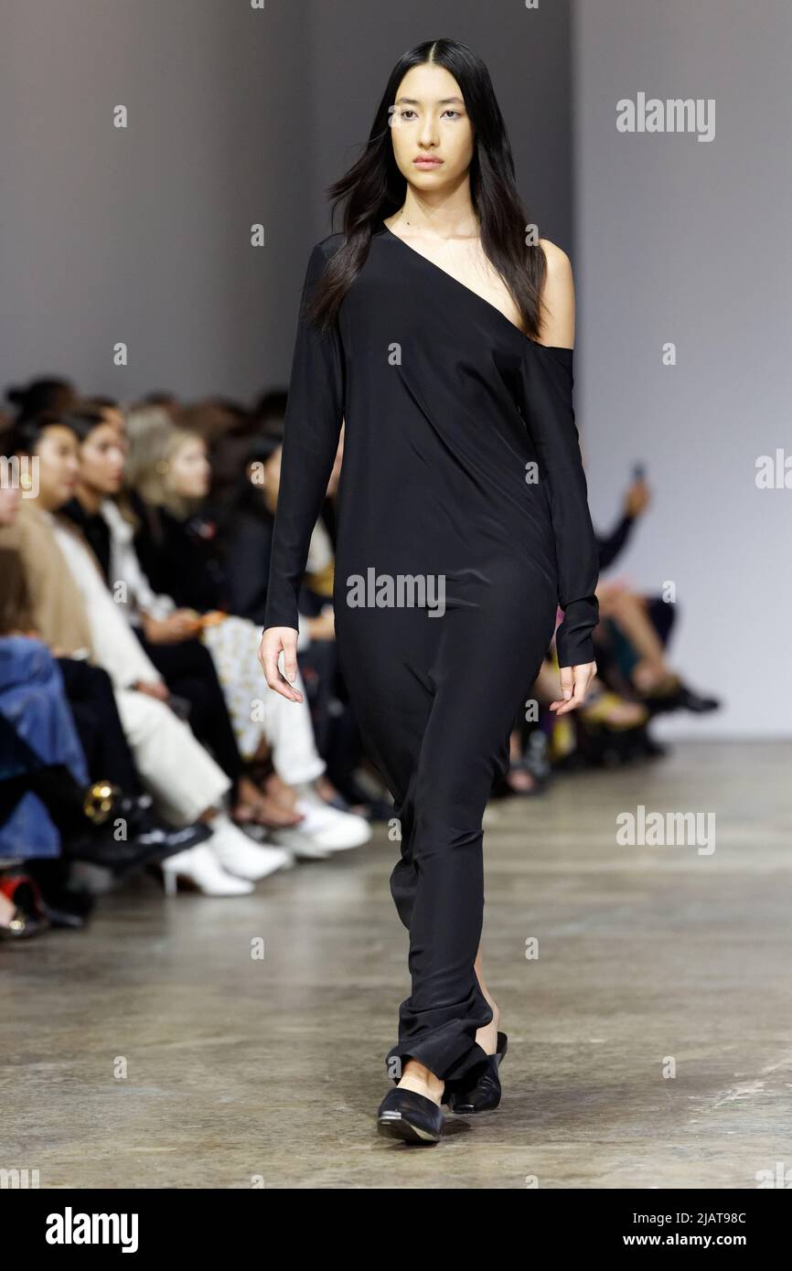 A model walks the runway during the BEARE PARK show during the Afterpay Australian Fashion Week 2022 at Carriageworks on May 9, 2022 in Sydney, Austra Stock Photo