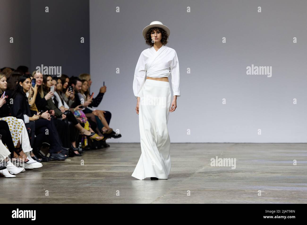 A model walks the runway during the BEARE PARK show during the Afterpay Australian Fashion Week 2022 at Carriageworks on May 9, 2022 in Sydney, Austra Stock Photo