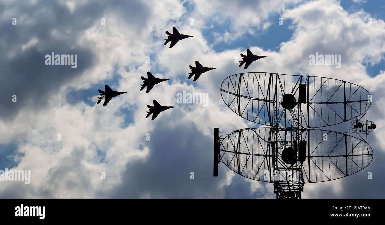 Air defense raiders of military mobile anti-aircraft complexes (radar ...