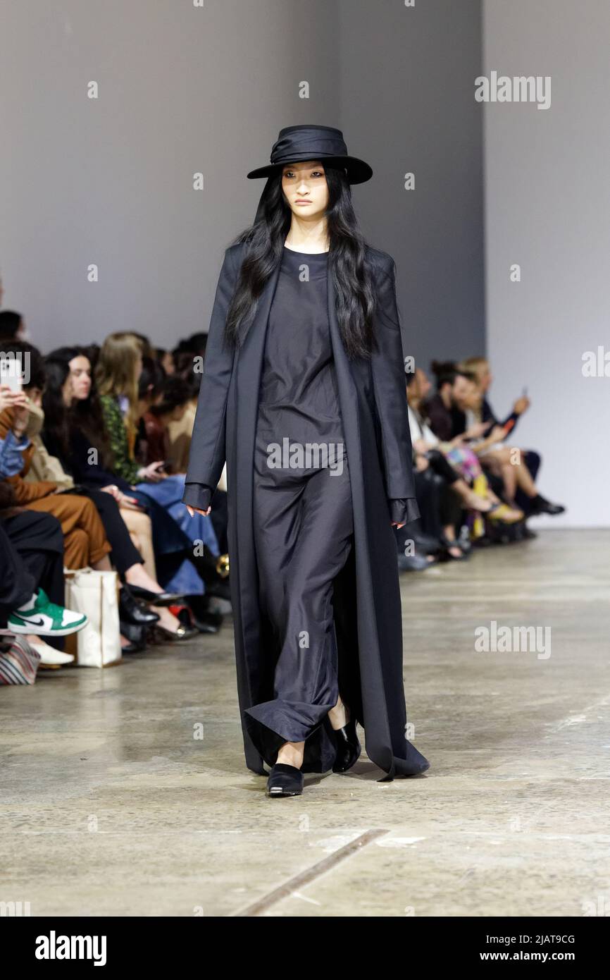 A model walks the runway during the BEARE PARK show during the Afterpay Australian Fashion Week 2022 at Carriageworks on May 9, 2022 in Sydney, Austra Stock Photo