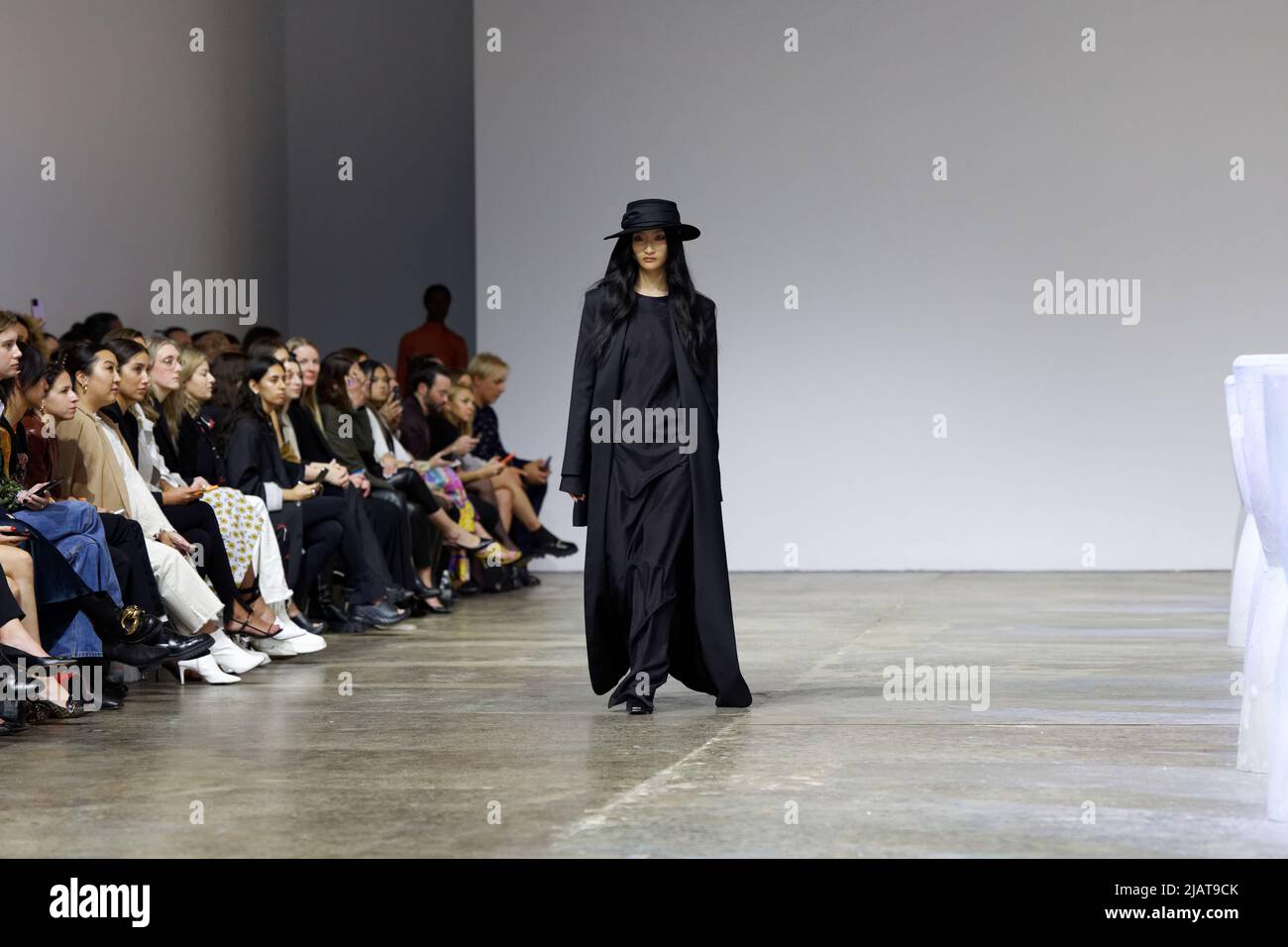 A model walks the runway during the BEARE PARK show during the Afterpay Australian Fashion Week 2022 at Carriageworks on May 9, 2022 in Sydney, Austra Stock Photo