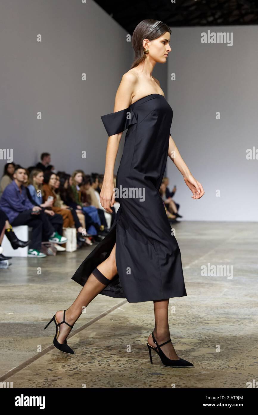 A model walks the runway during the BEARE PARK show during the Afterpay Australian Fashion Week 2022 at Carriageworks on May 9, 2022 in Sydney, Austra Stock Photo