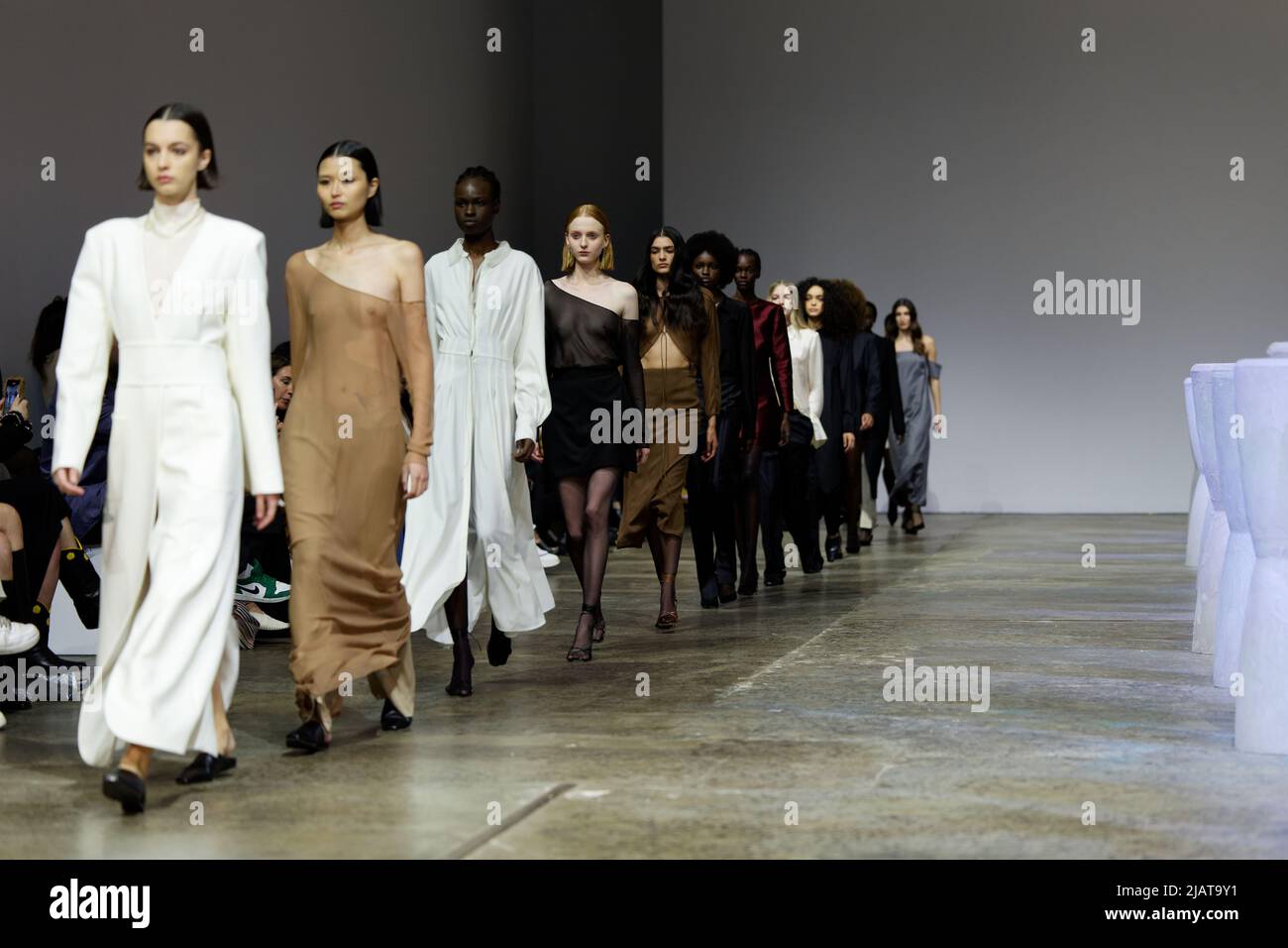 Models walk the runway during the BEARE PARK show during the Afterpay ...