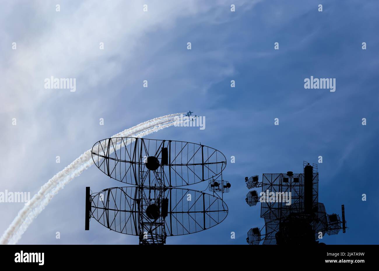Air defense raiders of military mobile anti-aircraft complexes (radar ...
