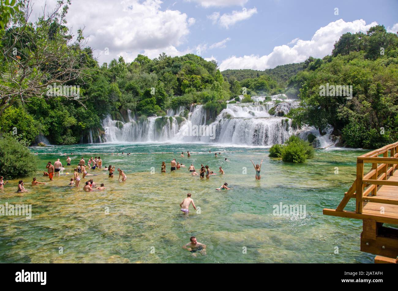 Krakatoa Falls in Croatia Stock Photo