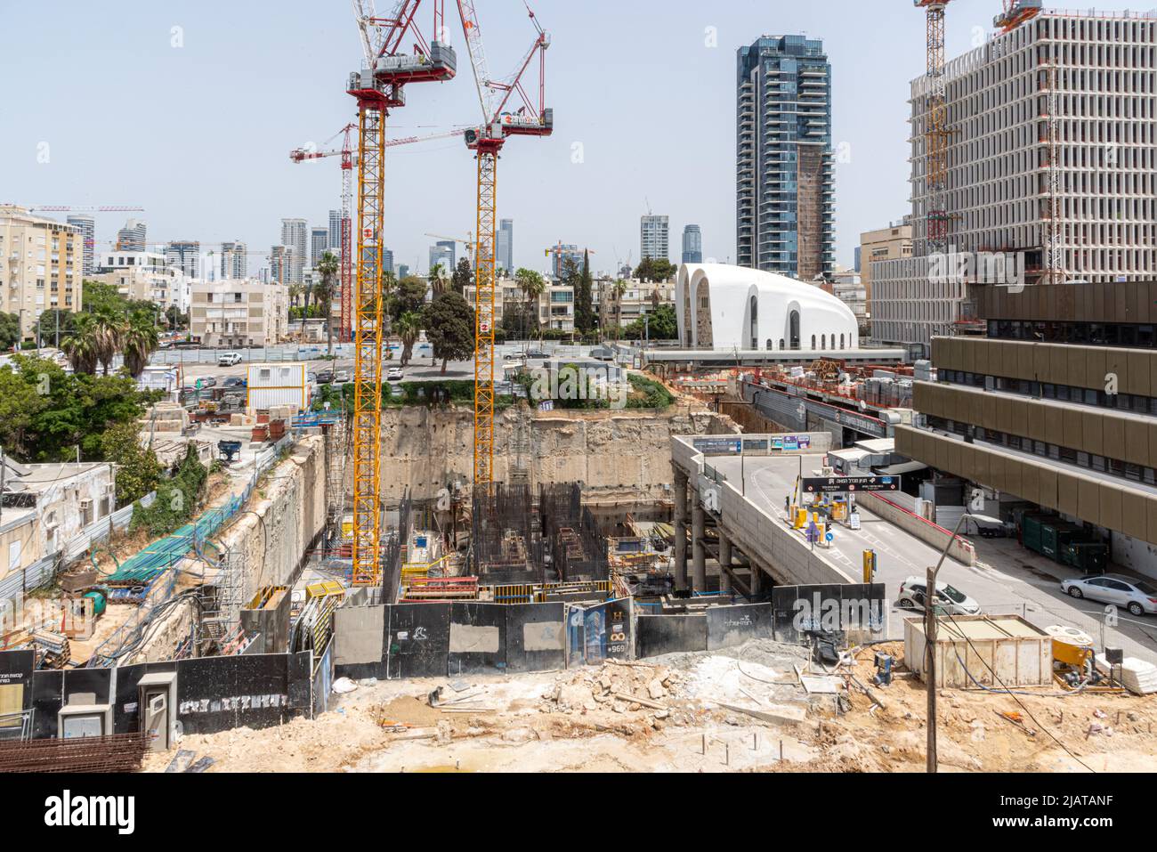 TEL AVIV, ISRAEL - MAY 01 2022: Somail complex in Tel Aviv ...