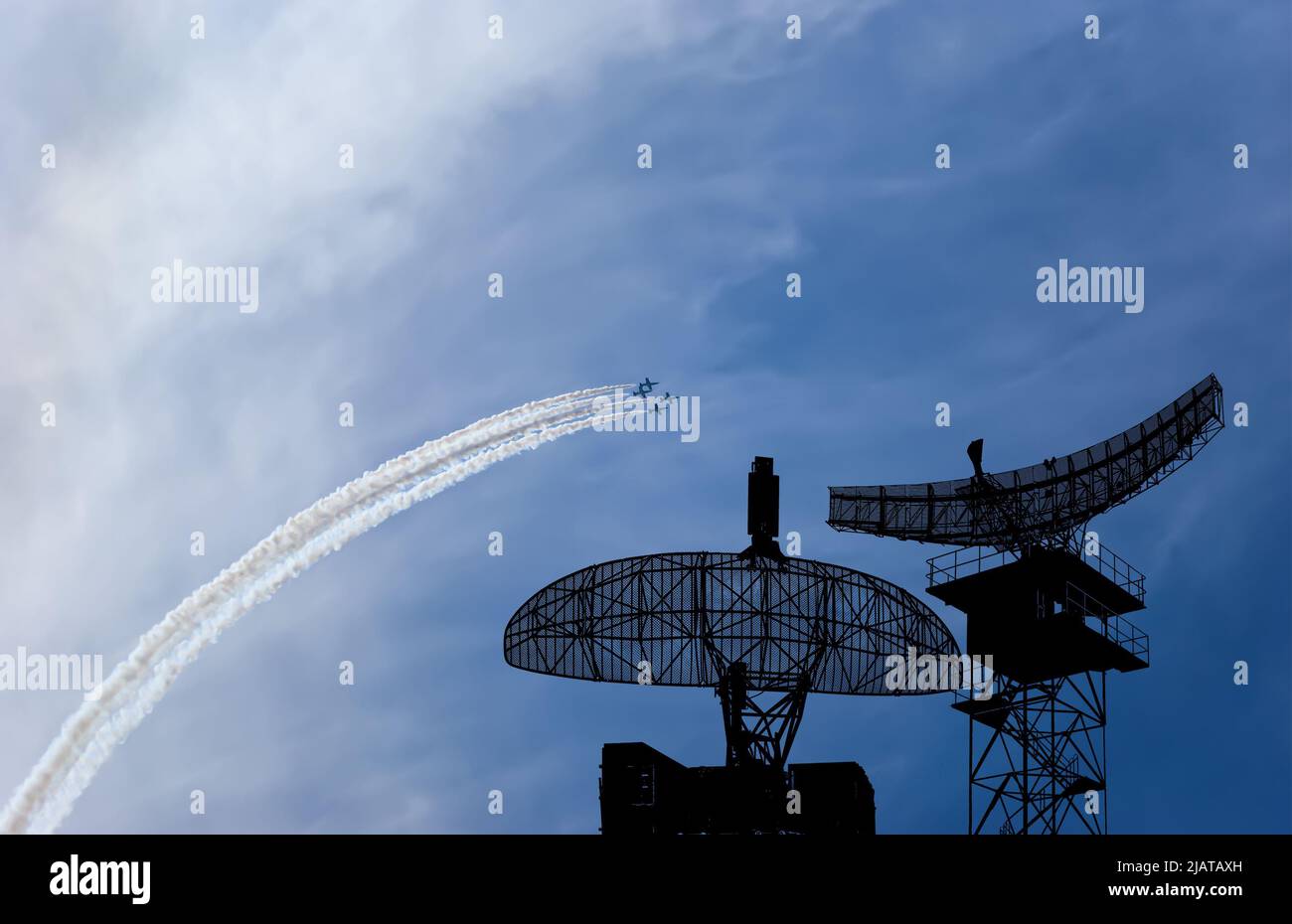 Air defense raiders of military mobile anti-aircraft complexes (radar ...
