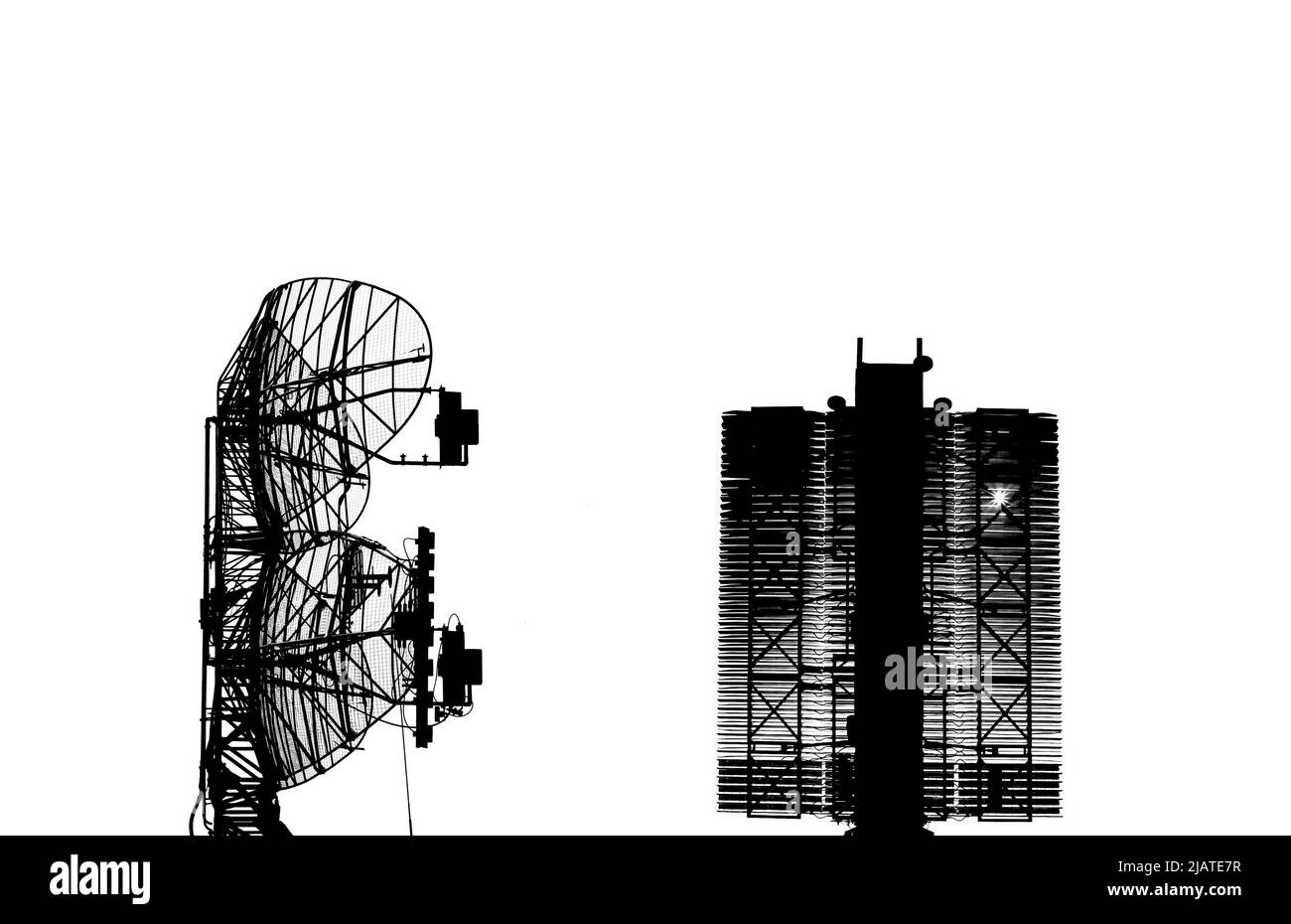 Military radar tracking Black and White Stock Photos & Images Alamy