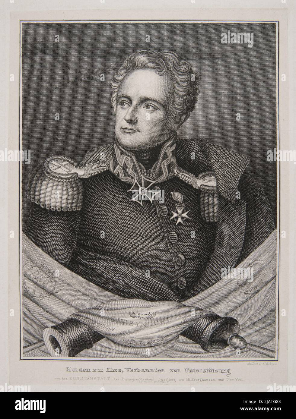 [Jan] Skrzynecki Bahmann, Ferdinand (approx. 1800 18 ..), Bibliographisches Institut (Hildburghausen) Stock Photo