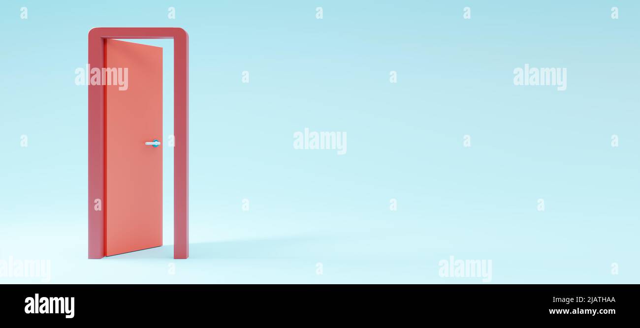 Open door concept. New way or new idea. Business creativity and